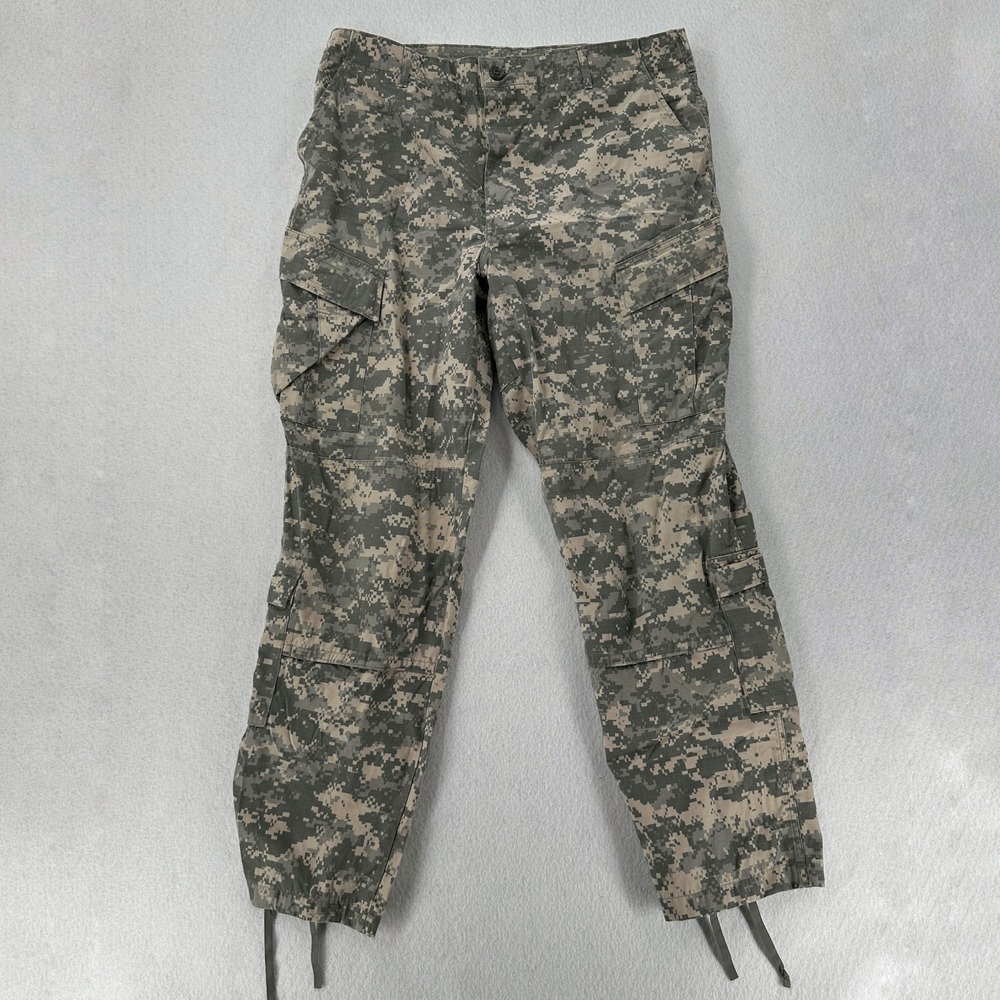ACU Army Combat Uniform Pants Digital Camo LARGE‎ LONG Digicam Ripstop